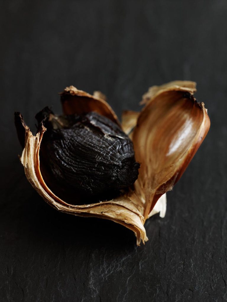Black garlic Photography by Aaron McLean