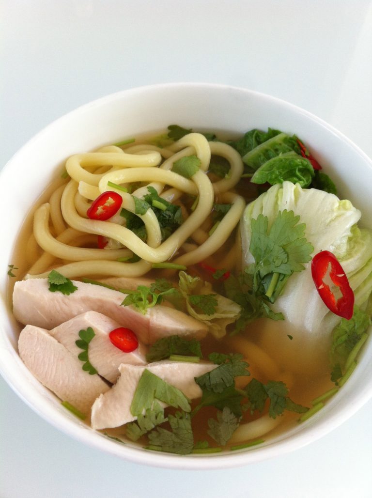 Hokkien Noodle Soup with Wong Bok & Tofu