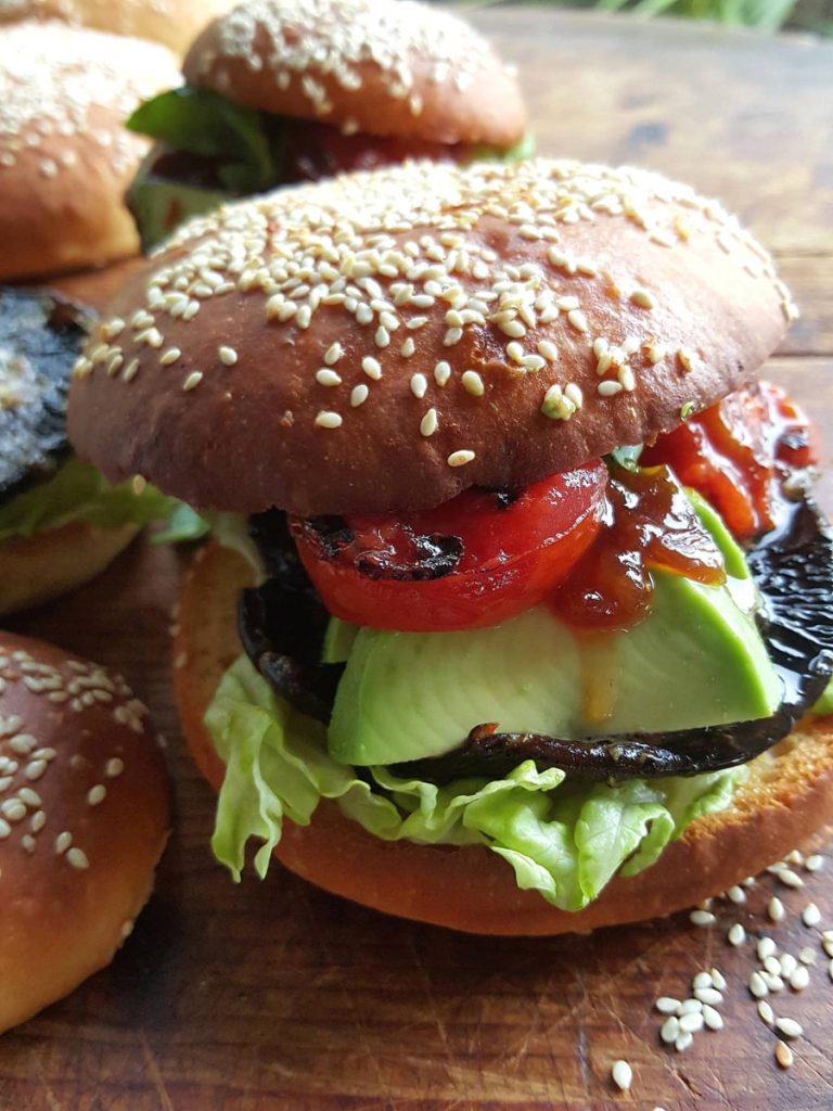 Mushroom Burgers – All vegetable burgers