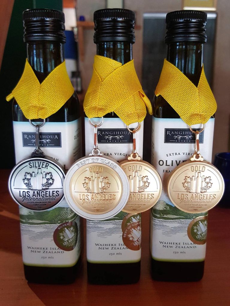 Top of the podium for Rangihoua Estate Extra Virgin Olive Oils