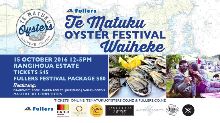 Te Matuku Oyster Festival next weekend!