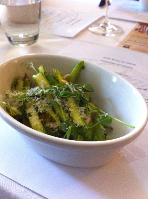 asparagus & pea shoots