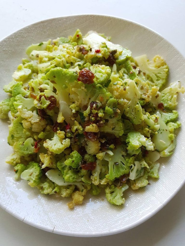 Green Cauliflower Salad