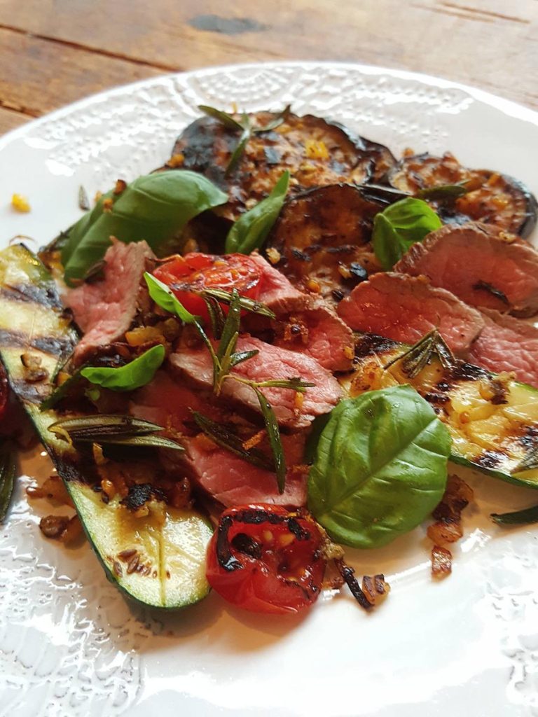 Char-grilled lamb – simply scrumptious!