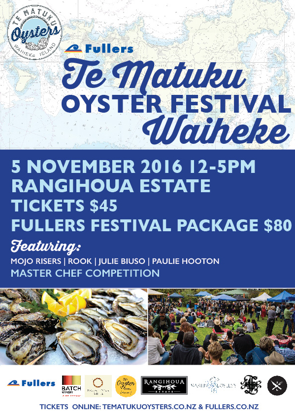 Te Matuku Oyster Festival this Saturday!
