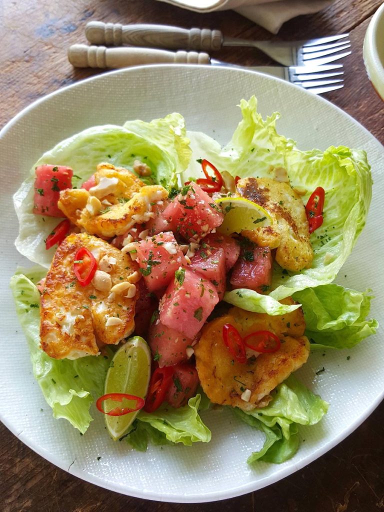 Haloumi & Watermelon Salad – so summery!