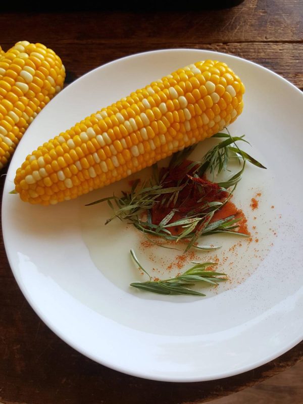 Corn with paprika & tarragon