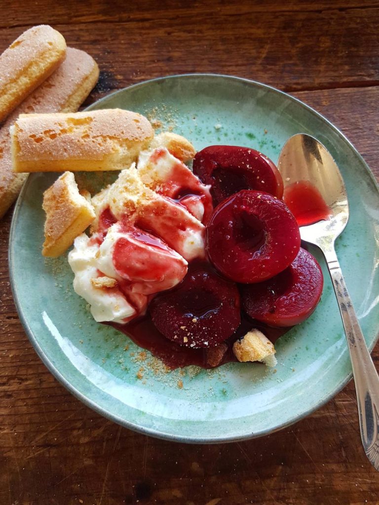 Poached Plums – best-ever!