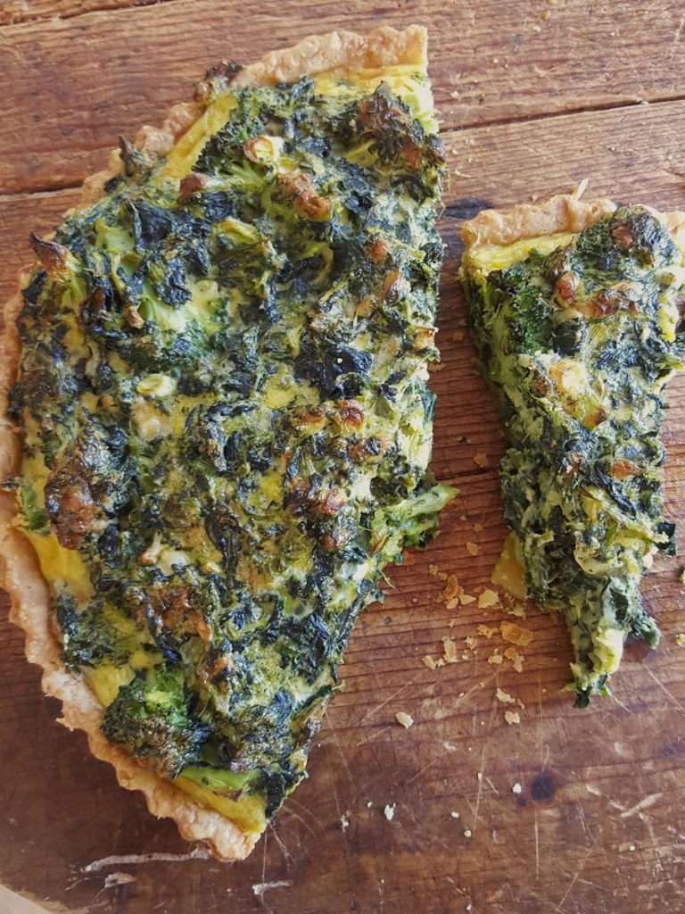 Broccoli & Spinach Quiche