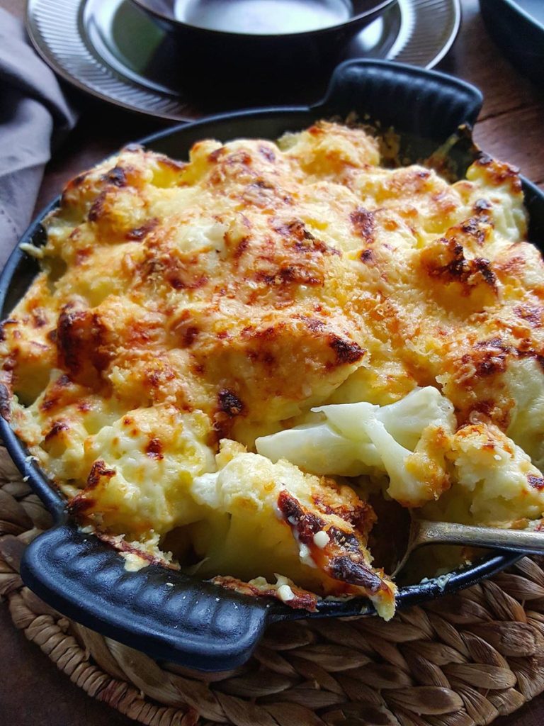 Cauliflower Cheese – irresistibly golden and bubbling!