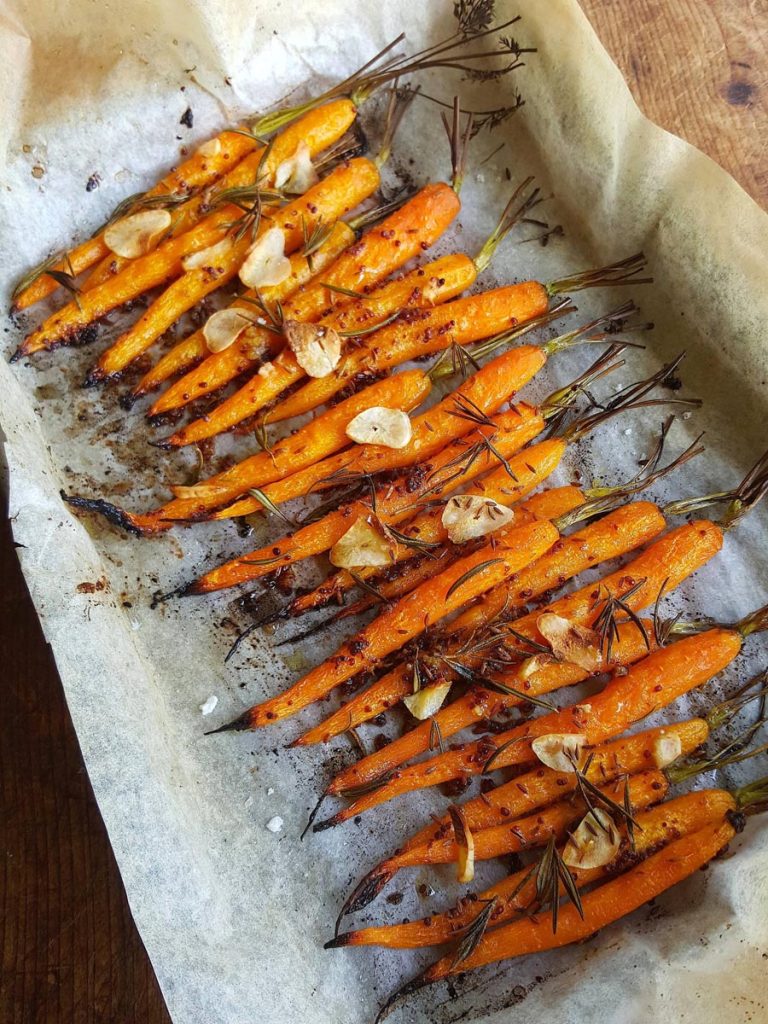 Baby Carrots Baked in the Oven