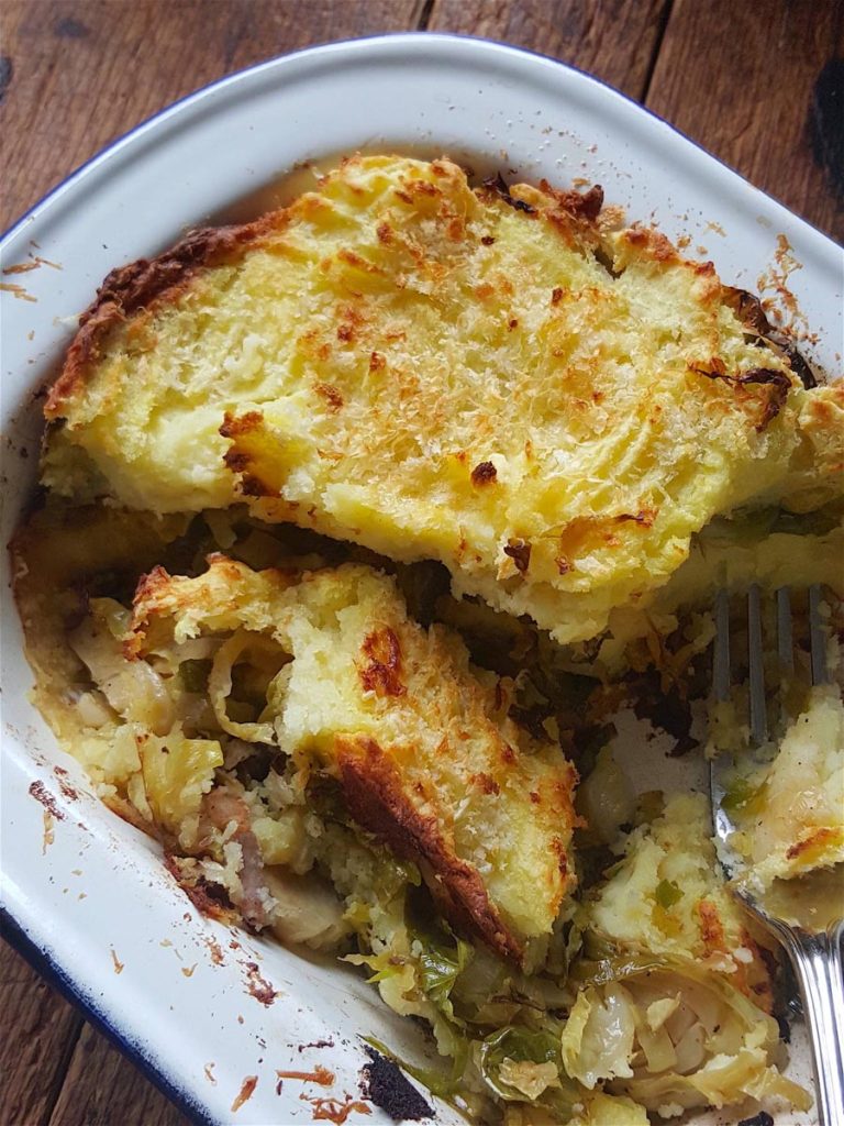 Brussels Sprouts & Potato Bake