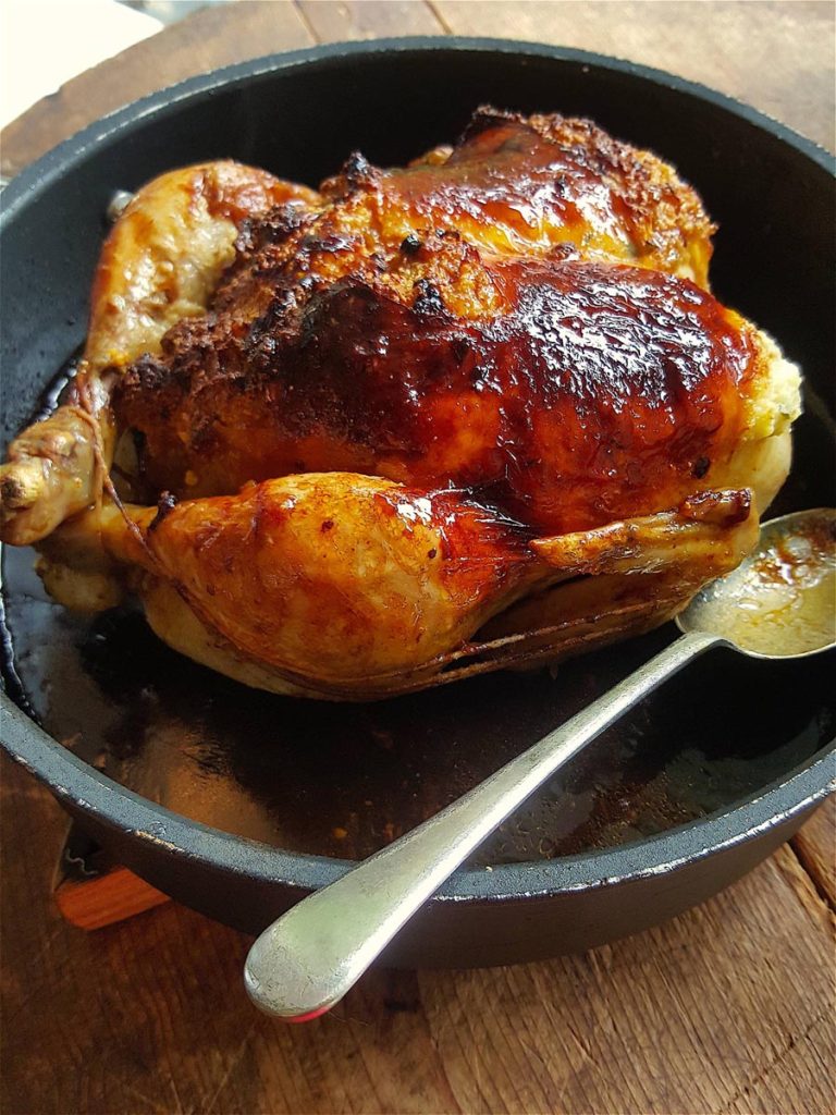 Roast Chicken with Ricotta