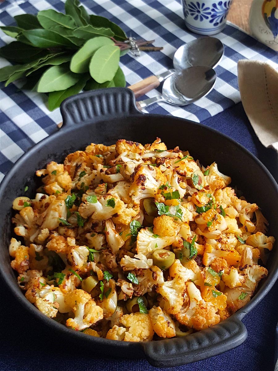 Roasted Cauliflower Salad with Smoked Paprika & Fennel Seed