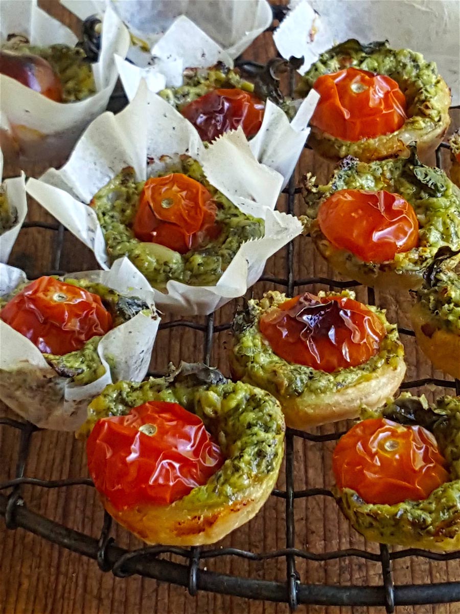 Tomato & Pesto Tartlets