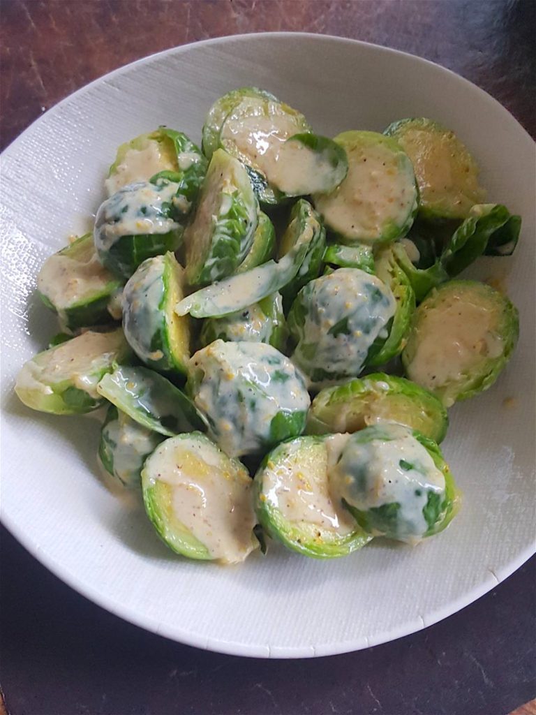 Brussels Sprouts with Lemon Cream