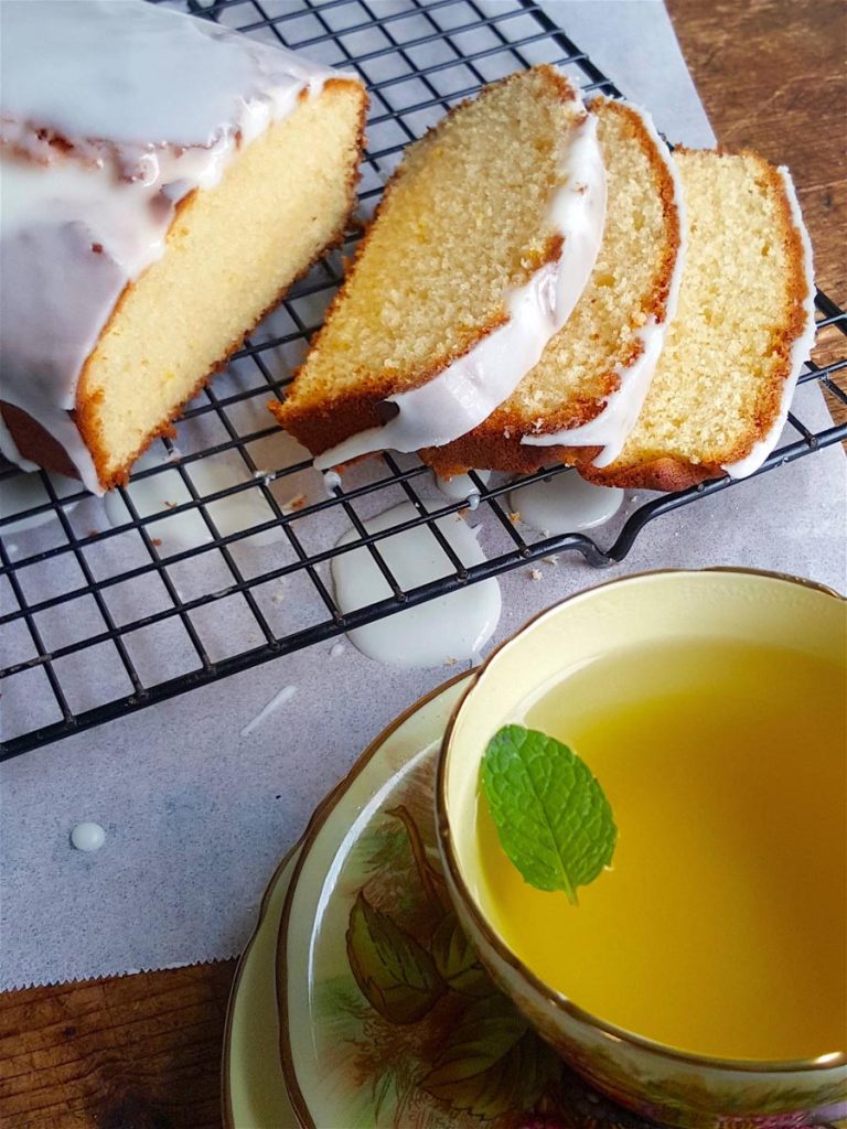 Lemon Loaf with Drippy Icing