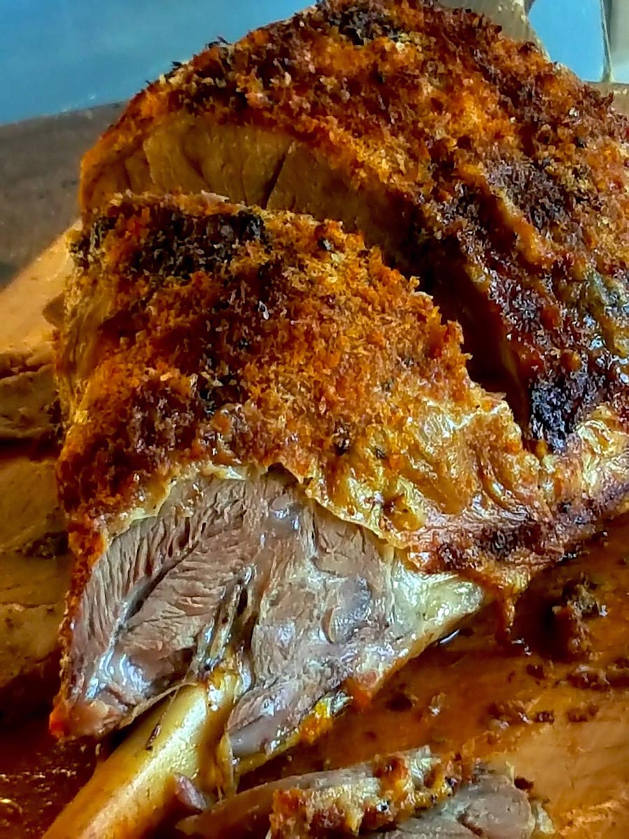 Crusty-topped Roast Lamb is hard to resist