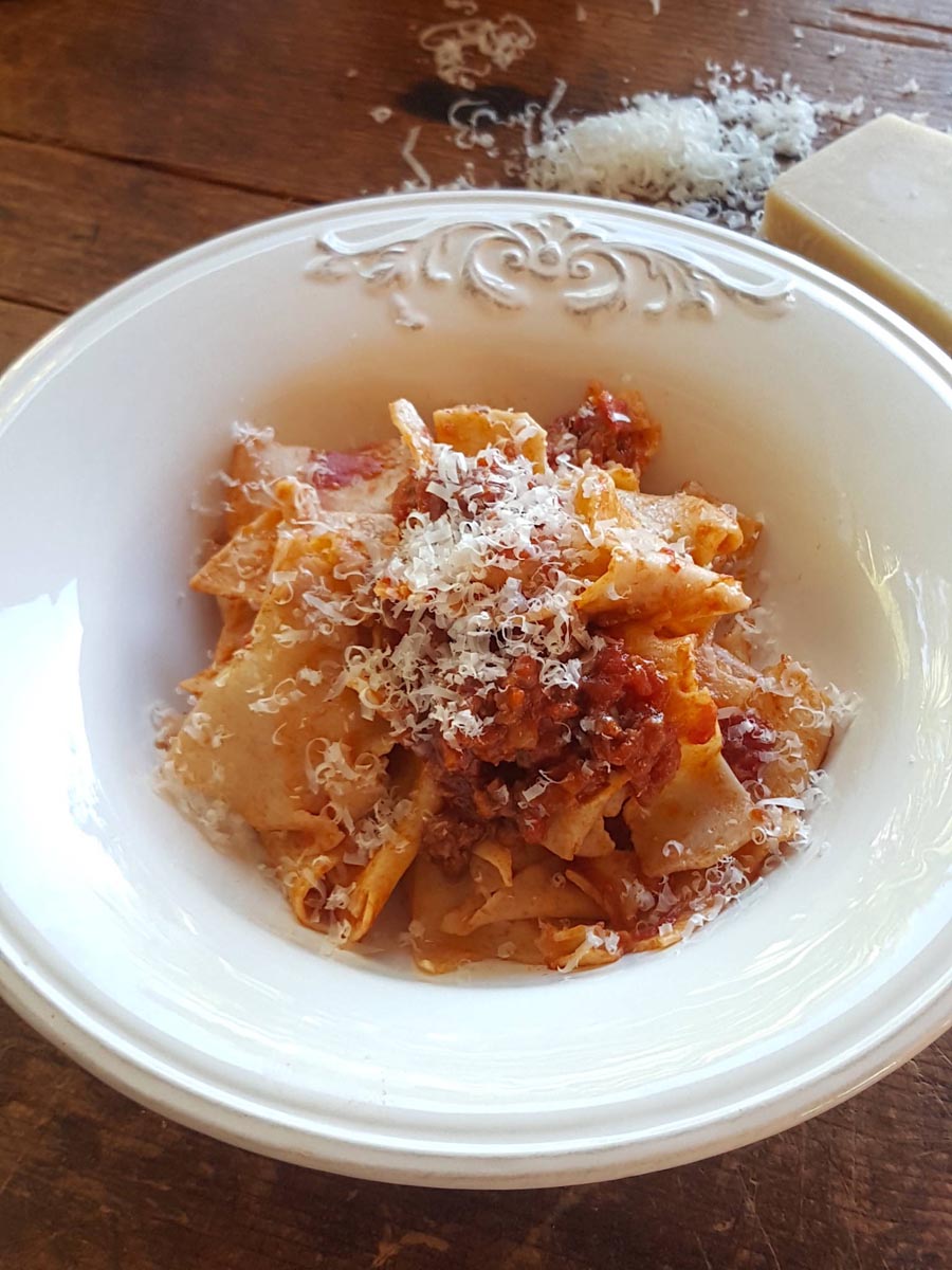 Bolognese Sauce with Pappardelle