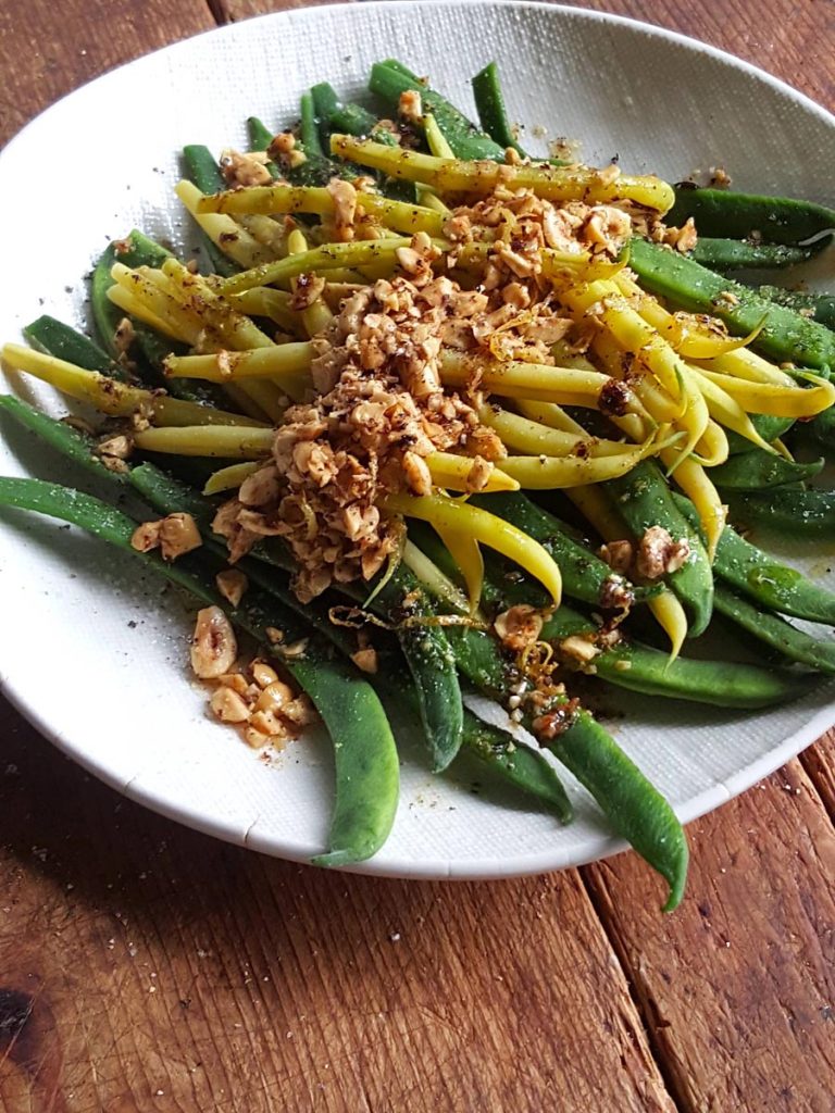 Green Beans with Burnt Butter & Toasted Hazelnuts