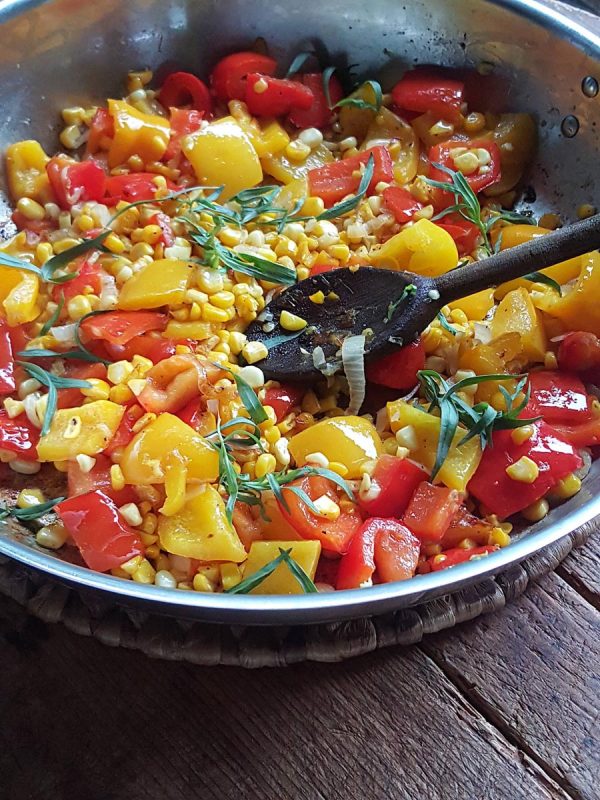 Summer Vegetagbles in the Pan