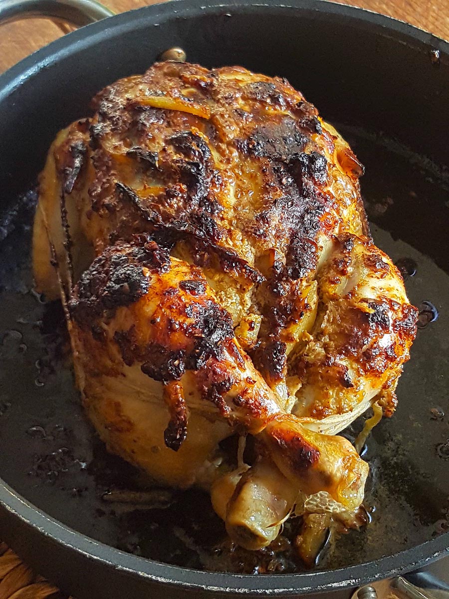 Roast Chicken with Lime Leaves