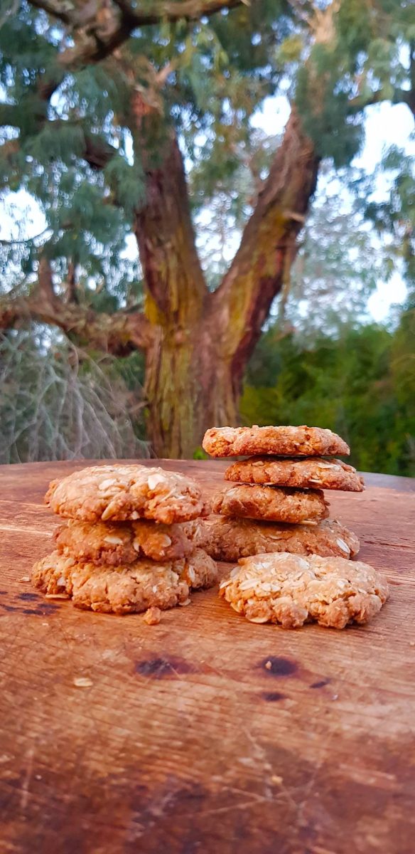 Vegan Anzac Biscuits with coconut oil