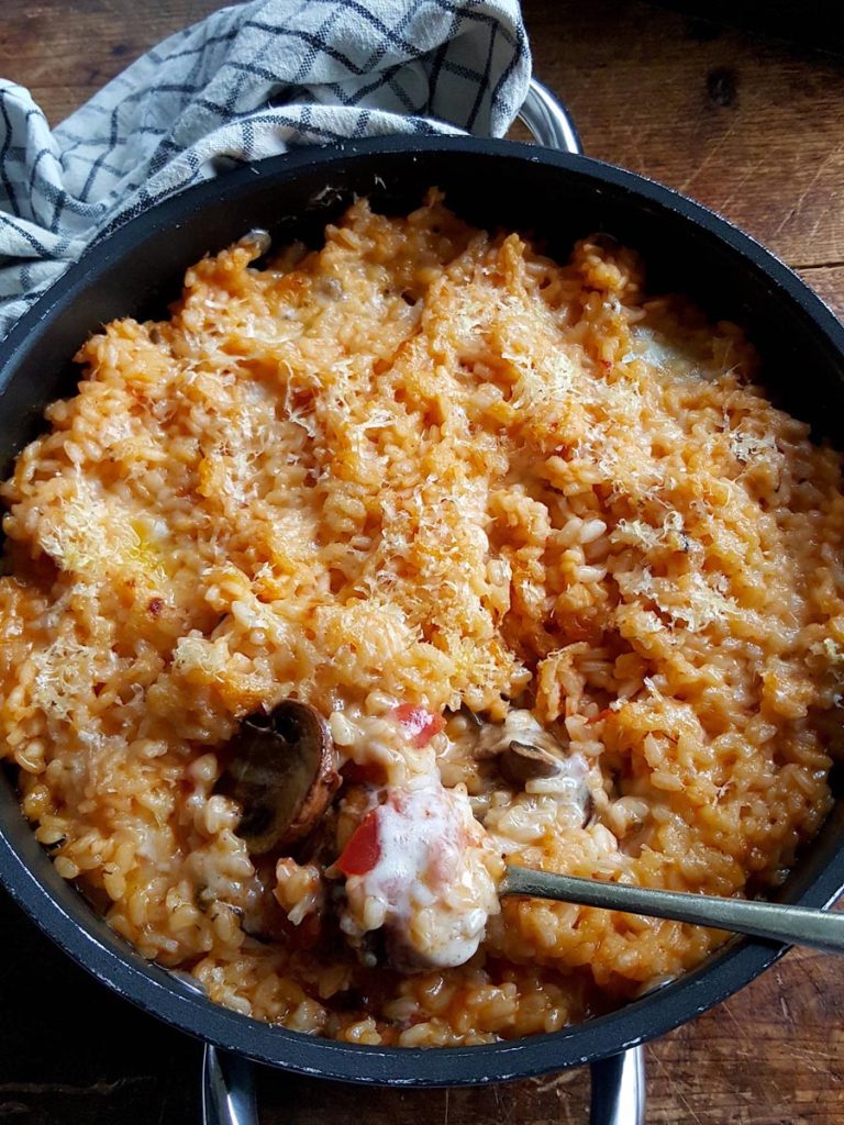 Oven-baked Mushroom Risotto