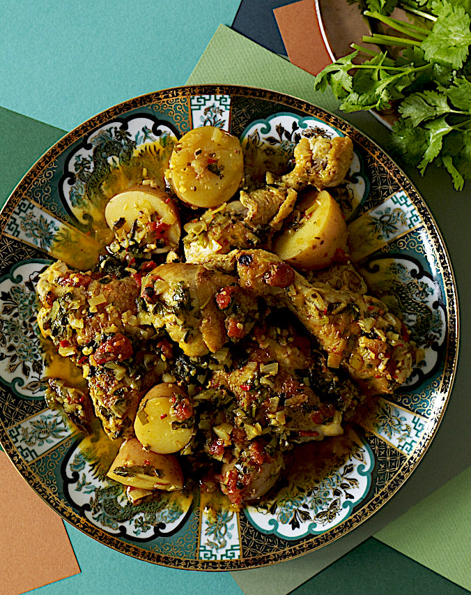 Chicken & Potatoes with Cardamom & Ginger