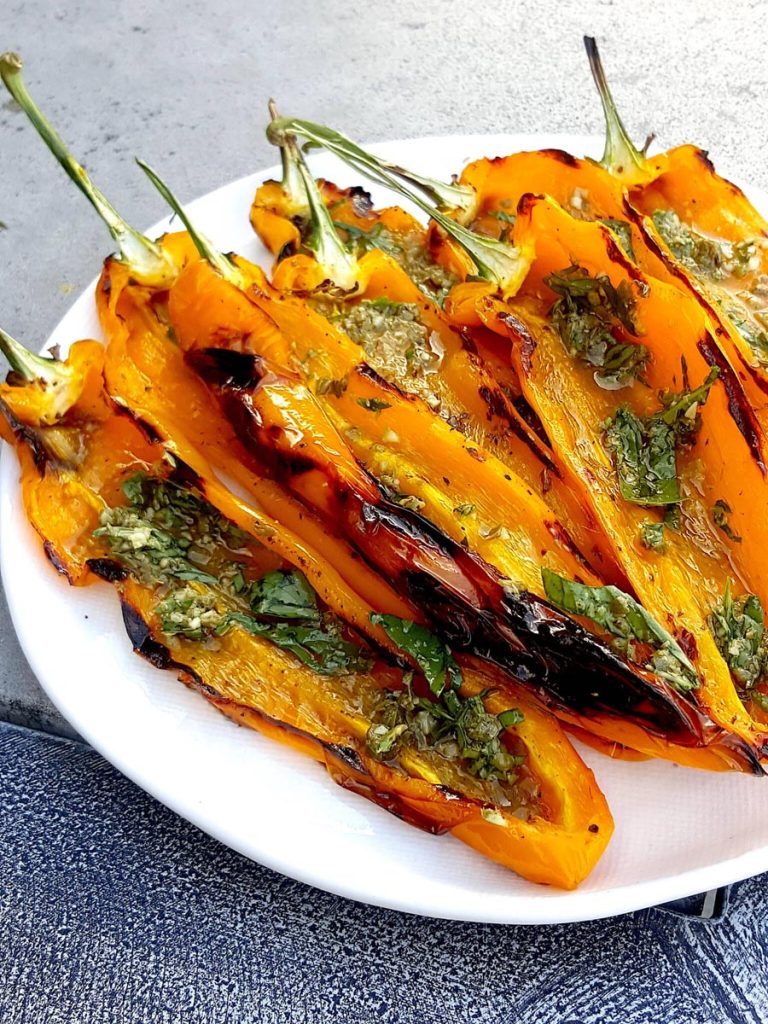 Grilled Sweet Palermo Peppers