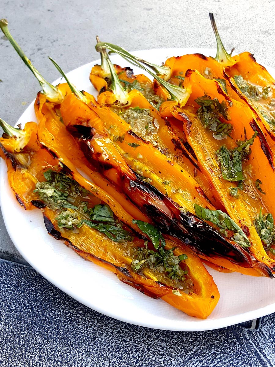 Grilled Sweet Palermo Peppers - Shared Kitchen
