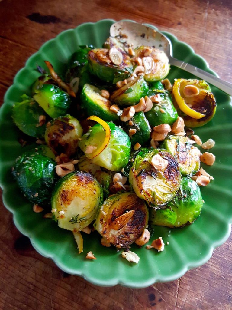 Pan-fried Brussels Sprouts