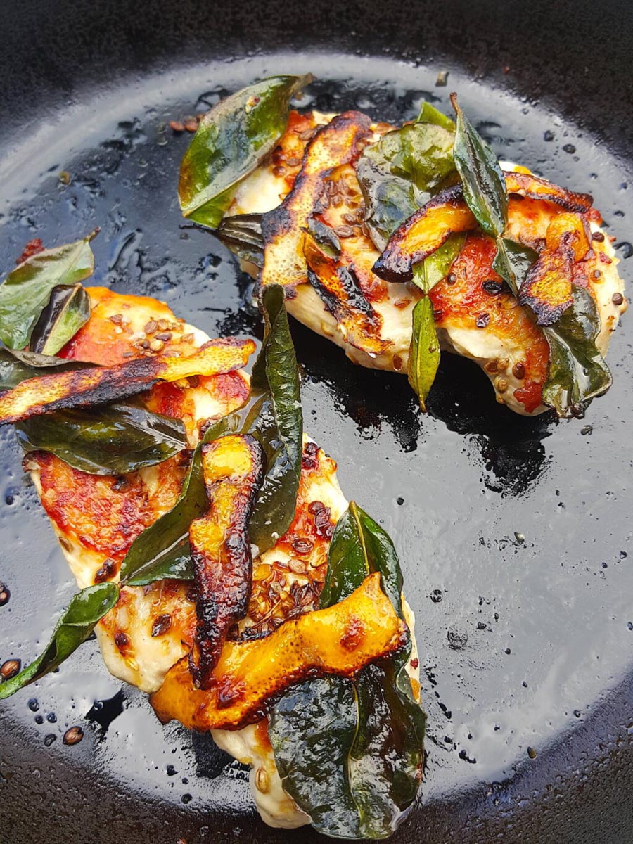 Chicken Breasts with Lime Leaves