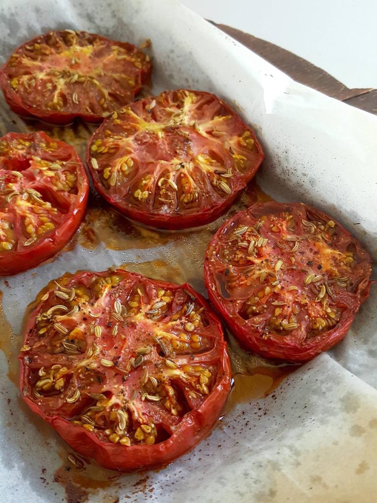 Roasted Tomatoes with Fennel Seeds