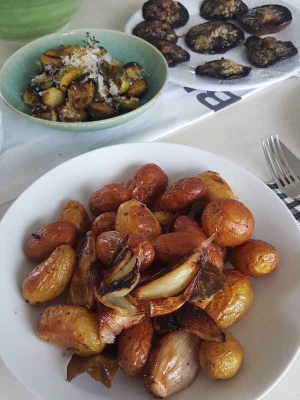 Roasted Potatoes & Shallots with Fresh Bay