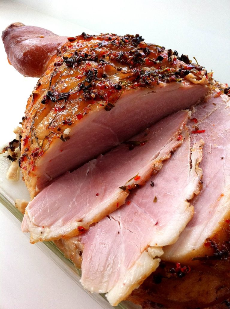 Glazed Ham with Ginger, Lime & Pink Peppercorns