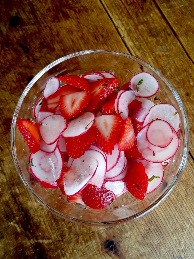 Radish & Strawberry Salad