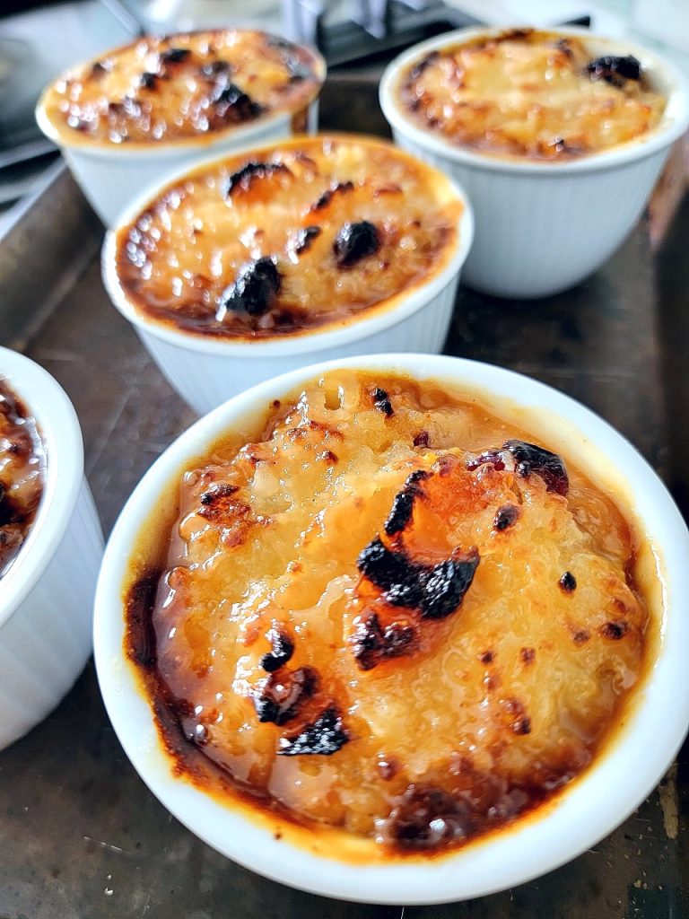 Rice & Apricot Puddings with Brûlée Topping