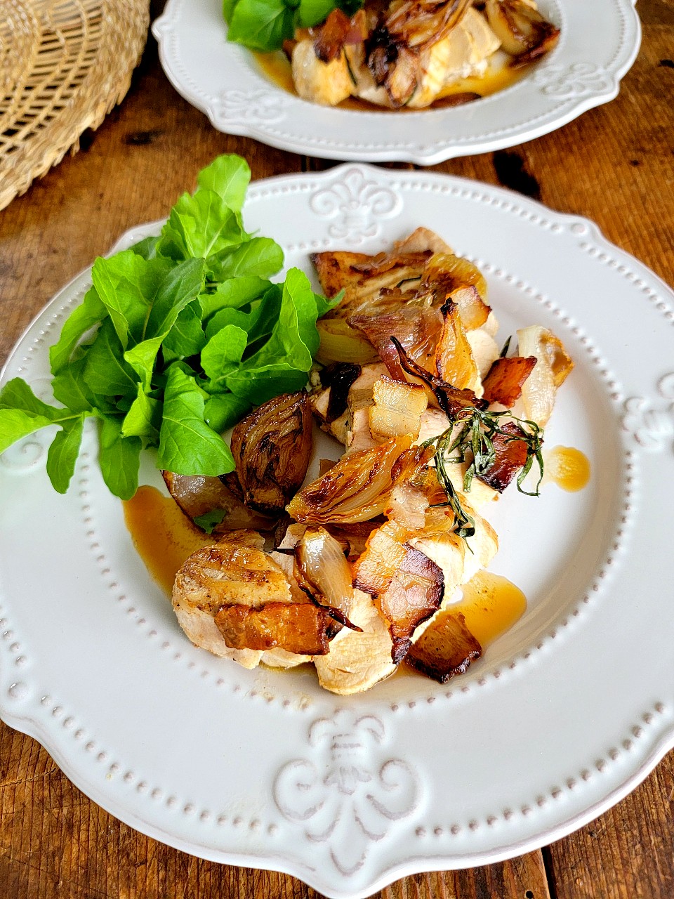 Chicken Breasts with Bacon & Shallots