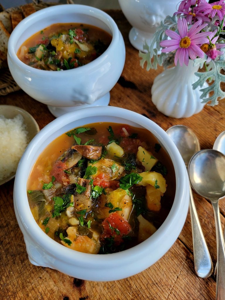 Winter Vegetable Soup with Celeriac