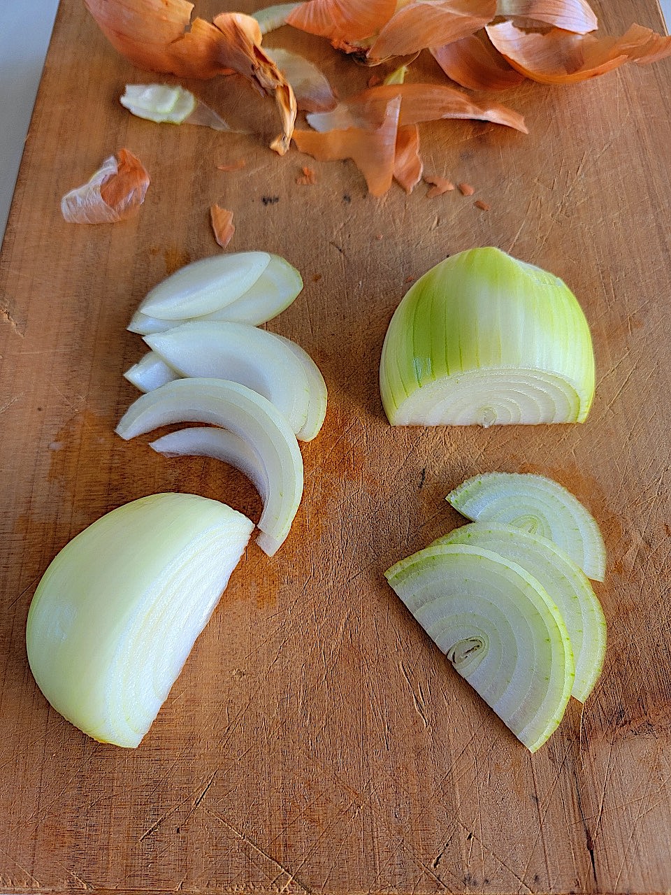 Chopping onion