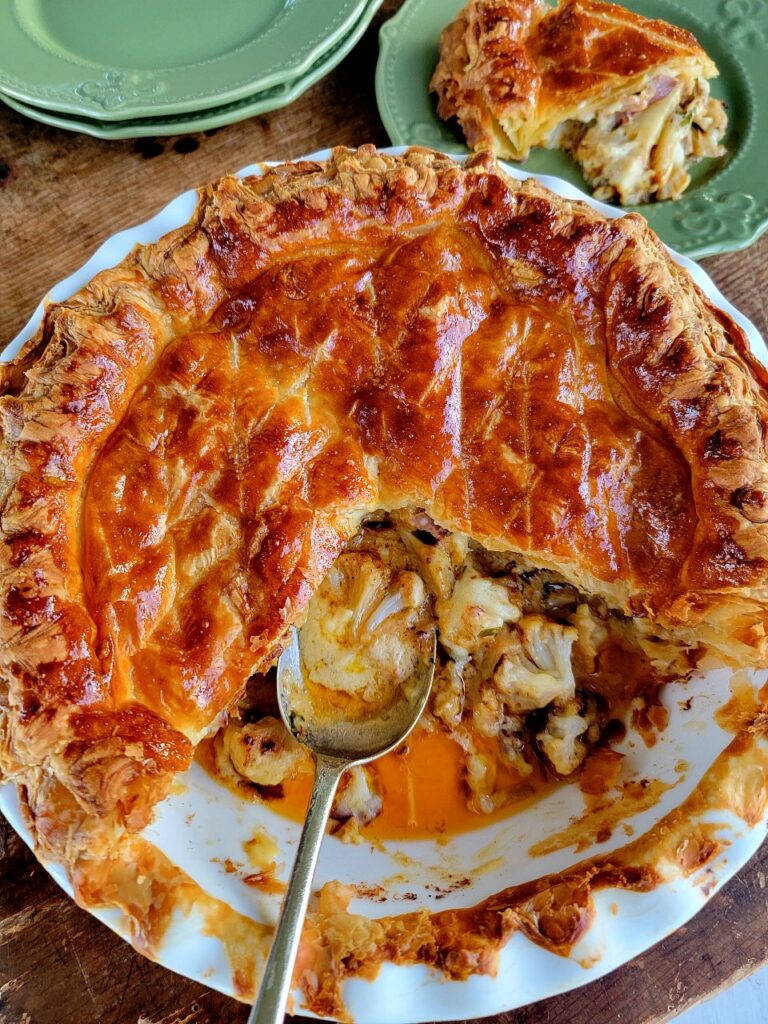 Roasted Cauliflower Cheese Pie