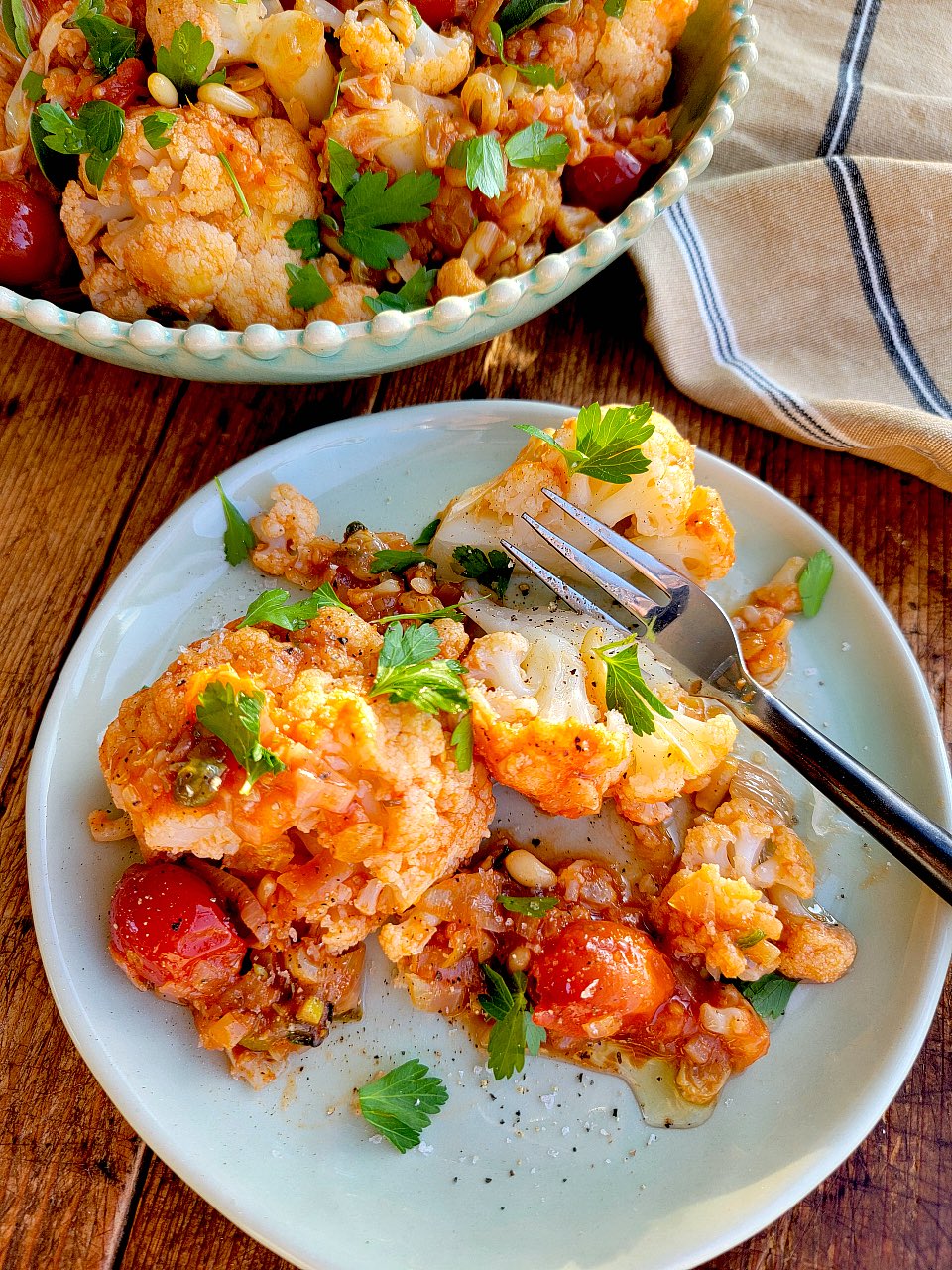 Sicilian Sweet & Sour Cauliflower